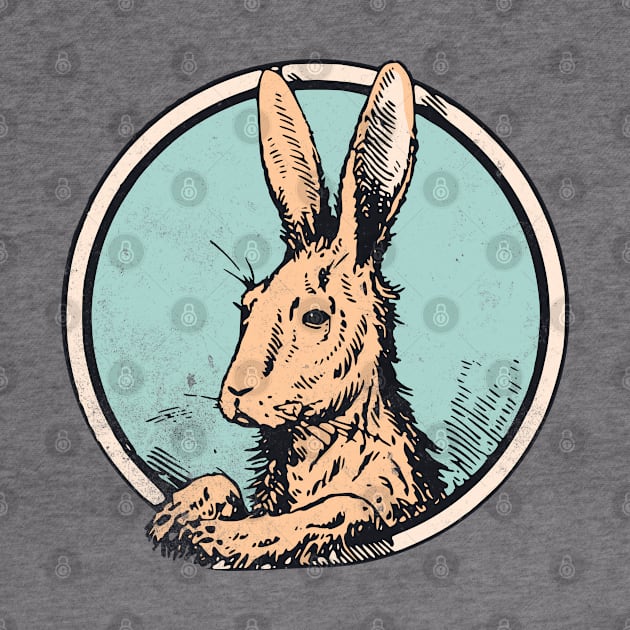 Hoppy Easter - Vintage Rabbit Graphic by Speshly